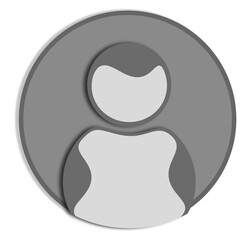 User profile icon vector. Avatar or person icon. Person and Profile, User silhouette isolated on background