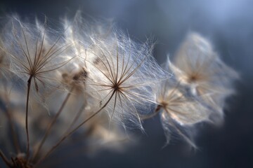 Obraz premium Gossamer Seeds with Soft Light