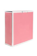 Pink box isolated