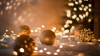 christmas lights in the night