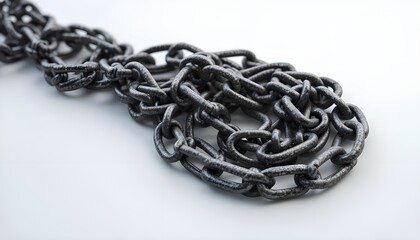 Obraz premium metal chain with a chain