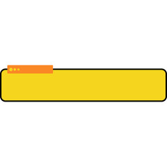 Obraz premium Cute Horizontal Text Box Illustration