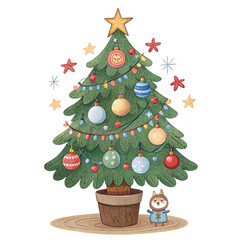 Decorated christmas tree