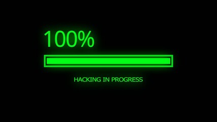Hacking in progress Futuristic uploading progress bar. Digital download progress or status bars. - Powered by Adobe