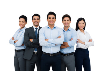 group of business people standing together