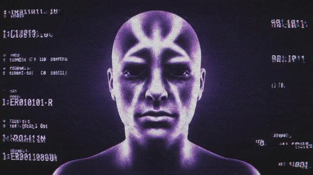 Abstract digital distortion static noise and glitch effect visuals