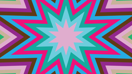 Colorful Starburst Graphic Design