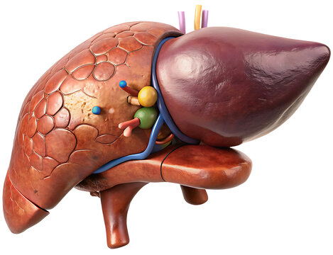 liver anatomy model