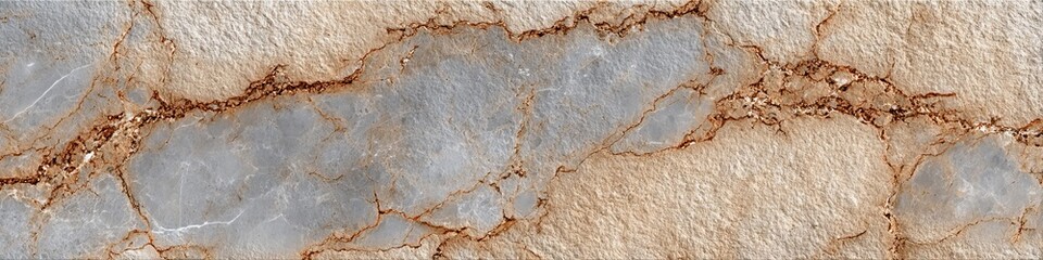 Elegant Gray and Beige Marble Slab Texture with Natural Veins for Modern Interior Design Background