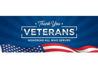 veterans day, A patriotic design of Thank You Veterans with the US flag, honoring those who served the nation, evoking gratitude and respect.