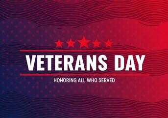 veterans day, A patriotic graphic with a red, white, and blue design, commemorating Veterans Day. The image features the words Veterans Day.