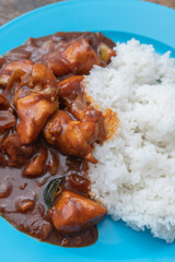 Malay style honey chicken. 