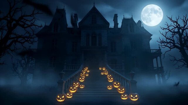 Scarecrow Pumpkin in Cornfield &ndash; Happy Halloween Night