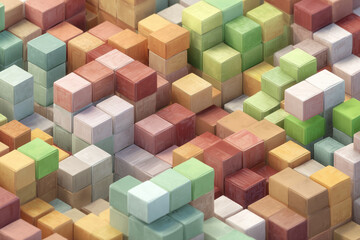 Fototapeta premium abstract colorful cubes background