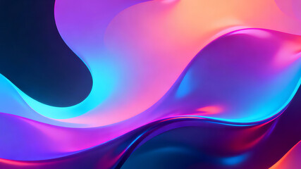 Vibrant Liquid Gradient Abstract Background Set