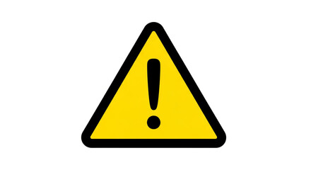 yellow warning sign