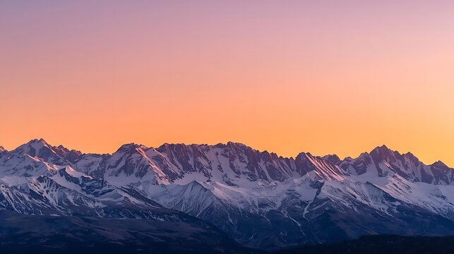 sunrise in the mountains
