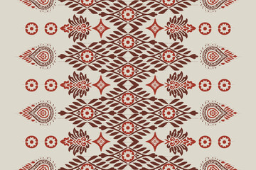  Saree Sarong Motifs Ikat floral paisley embroidery floral.ikat ethnic oriental pattern traditional.Ikat embroidery style abstract embroidery design for texture,fabric,clothing,wrapping,decoration © supachai