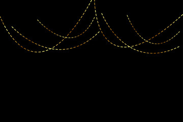 Decorative golden string light xmas string light, christmas festival background with golden stars