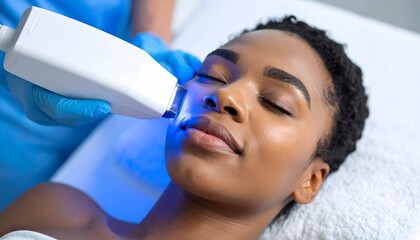 Facial Blue Light Therapy – Non-Invasive Skin Treatment in Clinical Setting