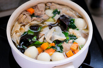 Kimlo soup is an Indonesian-Chinese clear soup.