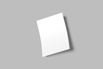 A4 Flyer or Poster Blank Mockup