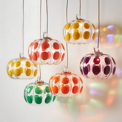 Hand Blown Glass Pumpkin Decorative Lighting