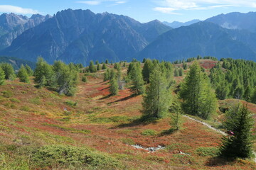 Landschaft am Hochstein, Blick auf Lienzer Dolomiten