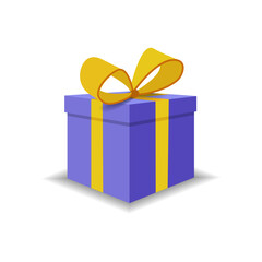 Gift box bow emoji present illustration vector birthday ribbon symbol sign icon