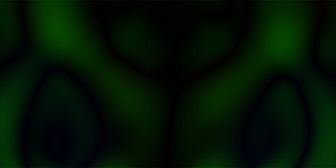 Abstract minimalist green black fluid gradient on dark background. Social ads banner or Landing page.