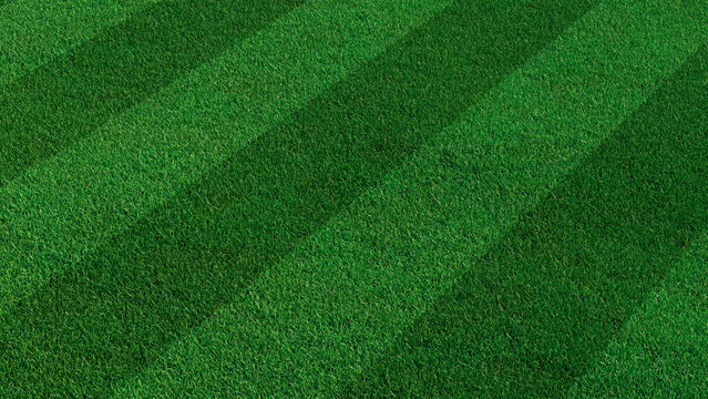 Green grass texture background. A perfectly manicured Sports field / Pitch / Garden Lawn wallpaper with stripes.