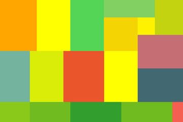 RectaGrid: A Vibrant Array of Abstract Rectangles in a Colorful, Geometric Digital Composition