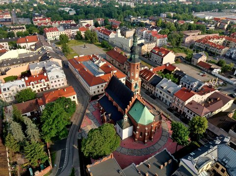 Radom, widok na kości&oacute;ł św. Jana i Rynek.
