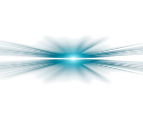 Blue Light Speed Abstract Backdrop Art