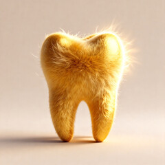 Golden Furry Tooth Art Concept