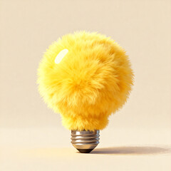 yellow light bulb