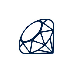 Obraz premium Ruby vector illustration icon design trendy