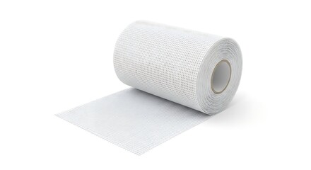Fototapeta premium Roll of white medical tape isolated on white background