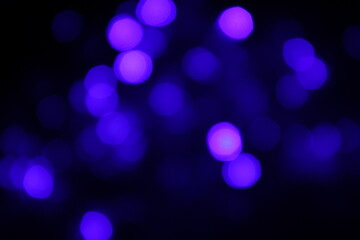 Glitter light effect with blur and bokeh. Abstract background with blue sparkles flares. Overlay effect of magic glow, snow or shine isolated on transparent background, photo realistic set
