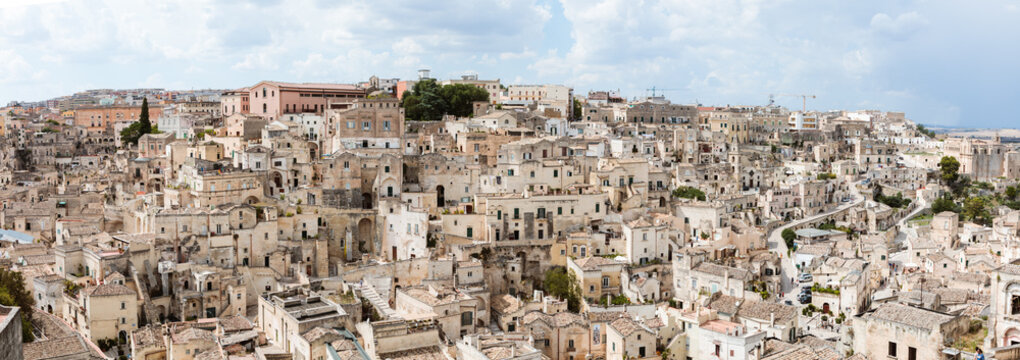Panoramic of Sassi di Matera, Matera, Italy