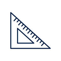 Triangle ruler vector illustration icon design trendy