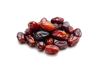 Tasty sweet dried dates isolated on white
