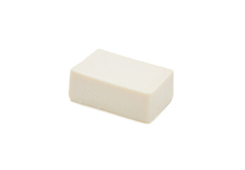 tofu cheese isolated on white background