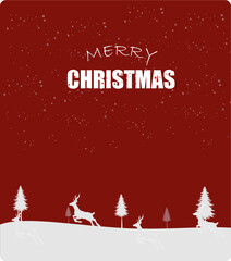 New Christmas Vector Design. Christmas and New Year background with gifts in winter. Christmas card. Vector illustration.