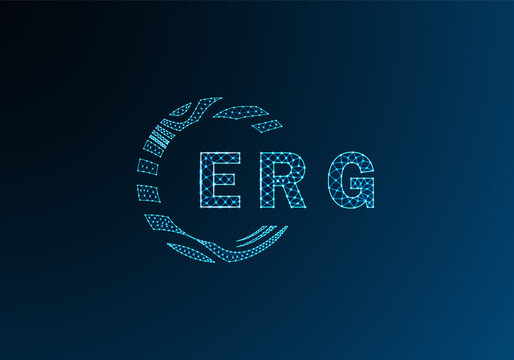 ERF low poly letter logo vector design. ERF lower poly logo design. ERF unique low poly logo design.