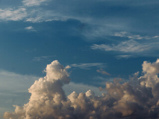 Expansive Evening Sky With Towering Cumulus on West Lake in Hanoi, Vietnam