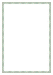 Vintage tribal pattern pastel colors, picture frame, carpet border