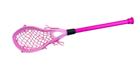 Pink Lacrosse Stick with White Netting