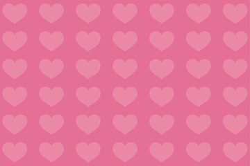 シンプルなハート柄の背景イラスト（ピンク）