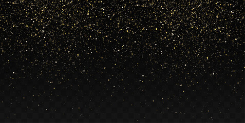 Golden dusty light png overlays with bokeh sparkles and shining texture. Christmas shining dust background. Sparkle overlay adds realistic sparkle and radiant shine.